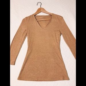 INC Taupe Long Sleeve Shirt